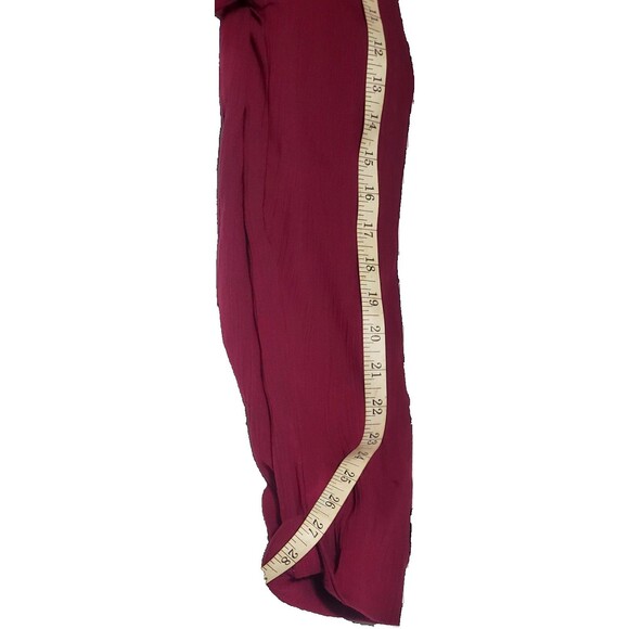 Maroon Open Front Knit Cardigan – Women’s Medium – Resort-Ready Swim Cover-Up - Picture 9 of 9